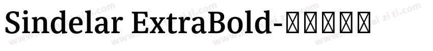 Sindelar ExtraBold字体转换